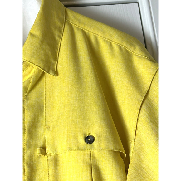 Men’s Magellan Button Down Shirt Size S Yellow Outdoor Shirt - Picture 10 of 16